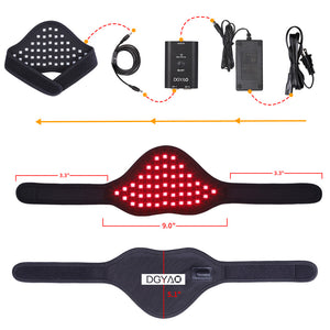 DGYAO Red Light Therapy Wrap Neck Wrist Infrared LED Light Pad Pain Relief