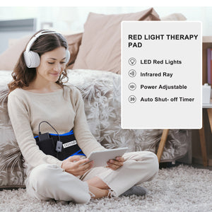 DGYAO 2023 New Red Light Therapy Belt for Body Back Pain Relief USB-connected Portable Infrared Light Therapy Device