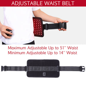 New Red Light Belt - Body and Muscle Relaxation with Infrared Light Home Use Buckle Adjustable