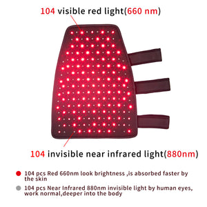 DGYAO Red Light Therapy Device 880nm Infrared Light Therapy Wrap Pad for Calf & Arm Pain Relief Home Use