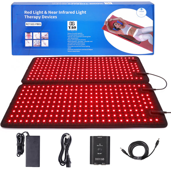 DGYAO Red Light Therapy for Whole Body Muslce Relax with 880NM Near Infrared Light Large Pad