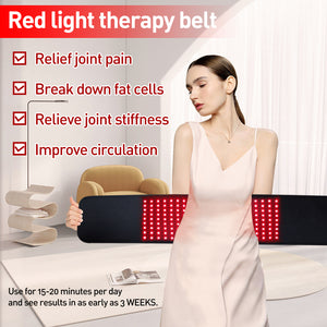 Red Light Therapy Belt 3 IN 1 120W LED Infrared Light Therapy Wrap for Body Back Pain Relief (Newly Design)