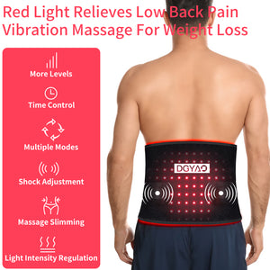 DGYAO New Red Light Therapy Belt for Back Pain with 850nm Infrared light Cordless