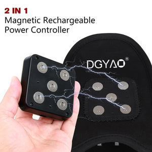 DGYAO Cordless Newest Red Infrared Light Therapy for Foot Pain Relief Rechargeable FDA Cleared Slipper LED Light Therapy Pad Device for Foot Toes Instep Heel Home Travel Use