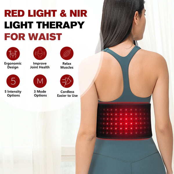 New Light Heating Waist Belt - Body and Muscle Relaxation Large Pad Home Use