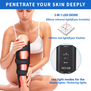 DGYAO New Red Light Therapy for Body Calf Arm Pain Relief 880NM Near Infrared Light Therapy Device