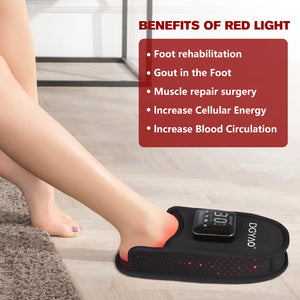 DGYAO Red Light Therapy Slippers for Feet Toes LED Infrared Light Therapy Wrap Pad New Technology (2 Pads)