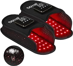 DGYAO Red Light Therapy Slippers for Feet Toes LED Infrared Light Therapy Wrap Pad New Technology (2 Pads)