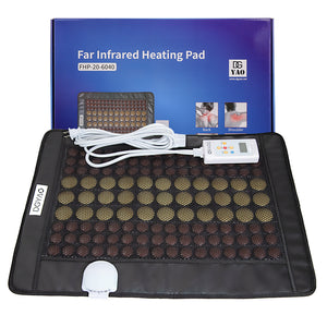 DGYAO Far Infrared Heating Pad Natural Jade and Tourmaline Heating Mat Flexible Pad for Back Pain With Smart Memory Function Controller