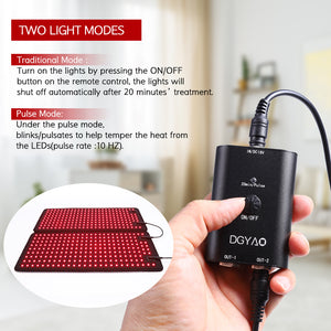 DGYAO Red Light Therapy for Whole Body Muslce Relax with 880NM Near Infrared Light Large Pad