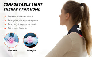 DGYAO Red Light Therapy Wrap Neck Wrist Infrared LED Light Pad Pain Relief