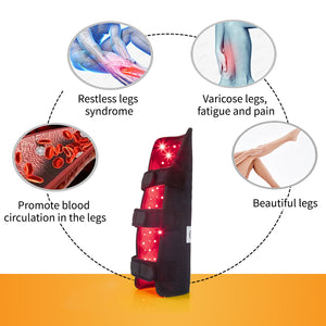 DGYAO Red Light Therapy Device 880nm Infrared Light Therapy Wrap Pad for Calf & Arm Pain Relief Home Use