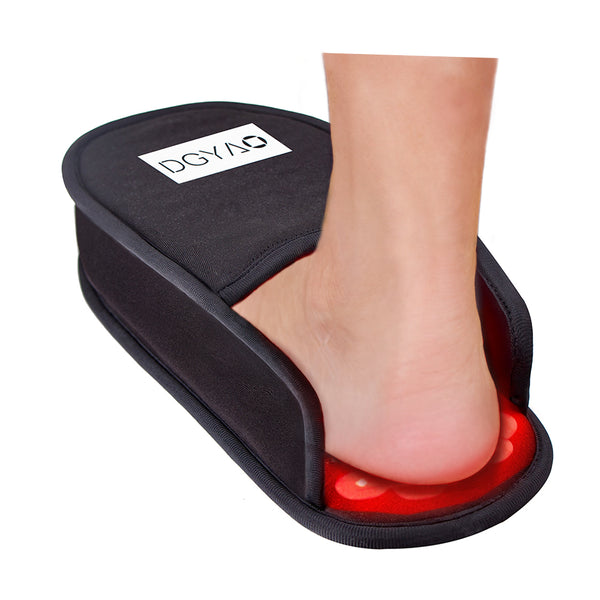 DGYAO Red Light Therapy Slippers Feet Toes Muscle Pain Relief 880NM Infrared Light Therapy for Feet Pad