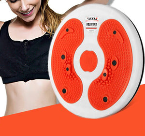 Waist Trimmer Set Exerciser Breathable Adjustable Sweat Belt For Women&Men, Waist Twisting Disc Trainer with 6 Magnets Foot Massage Balance Board&Resistance Band, Home Fitness Equipment for Home Gym