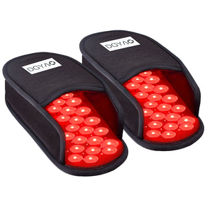 DGYAO 660nm LED Red Light and 880nm Near Infrared Light Therapy Devices Slipper for Foot Pain Relief