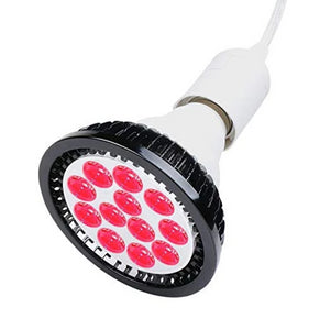 DGYAO 660nm Red Light Led Therapy Bulb Lamp for Skin and Pain Relief (Black)