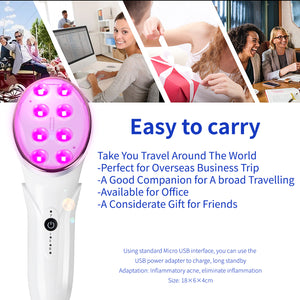 DGYAO Wireless LED Light Therapy Handheld Device for Face