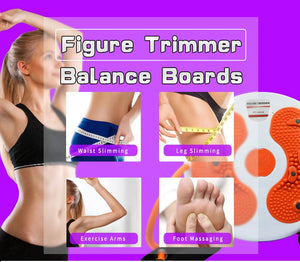 DGYAO Waist Trimmer Foot Massage Waist Twister Simply Fit Board with Latex Pull Rope Exercise Arms Twister Exercise Balance Board Twist Board Waist Twisting Disc Homer